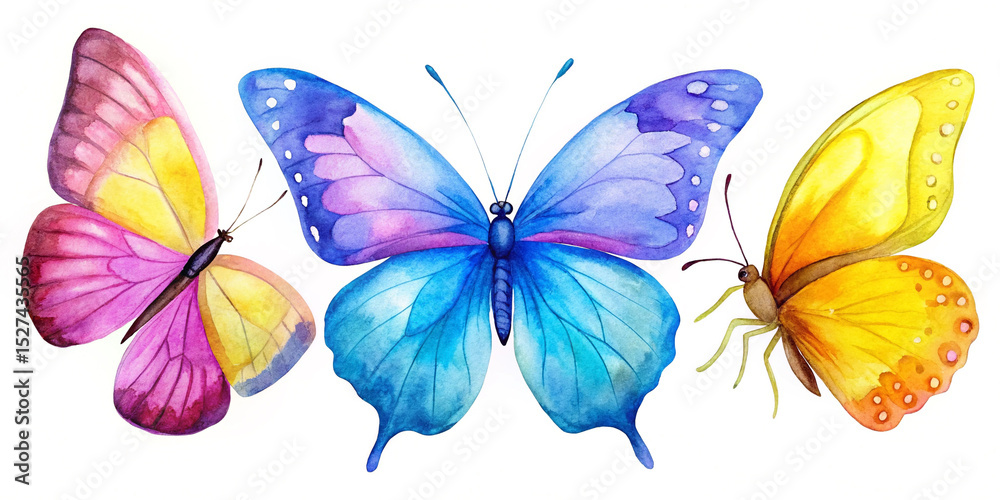 Obraz premium set of butterflies