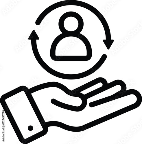 Icon Hiring Vector Design