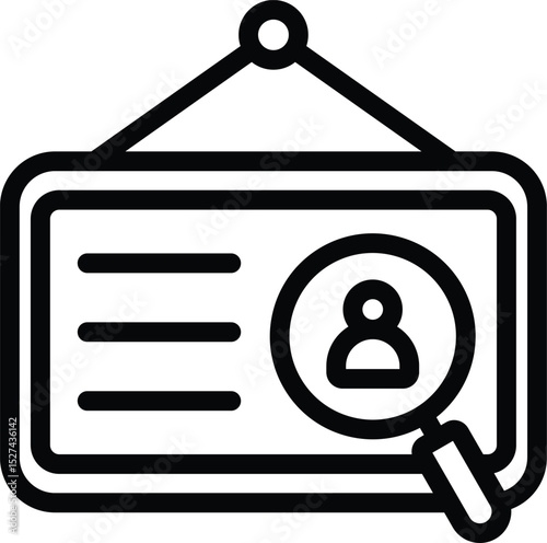 Icon Hiring Vector Design