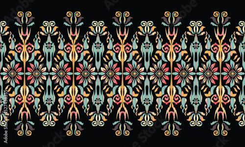 Ethnic handmade ornament, seamless pattern