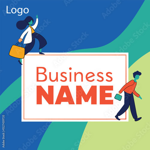 Business banner post design. Adobe Illustrator Artwork