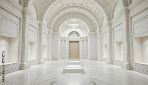 white Luxury Palace hall indoor interior 