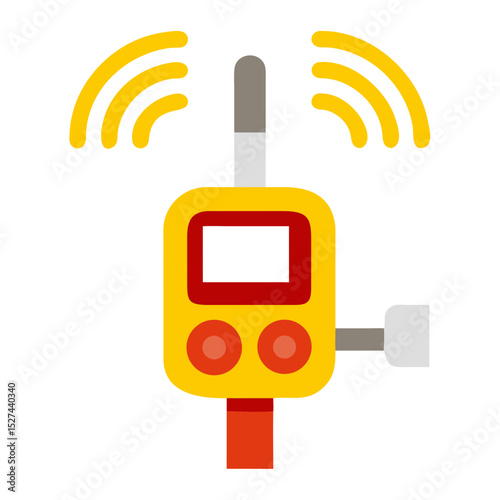 Bicycle Counter with Wireless Communication Isolated on White