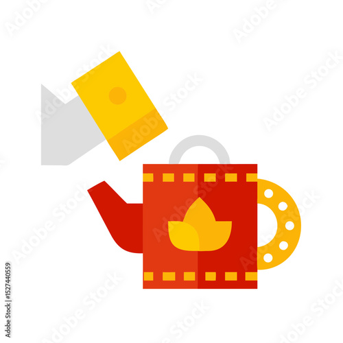 Biodegradable Film and Watering Can Cutout illustration