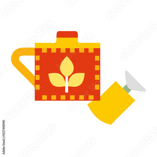 Biodegradable Film and Watering Can Cutout illustration