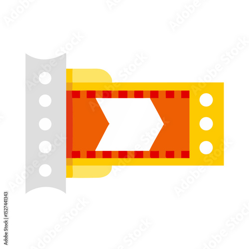 Biodegradable Film Fragment Isolated illustration