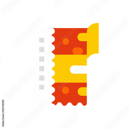 Biodegradable Film Fragment Isolated on Black illustration