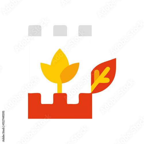 Biodegradable Film with Green Leaf Cutout