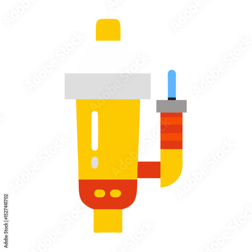 Blue and White Water Filter Pen Cutout illustration