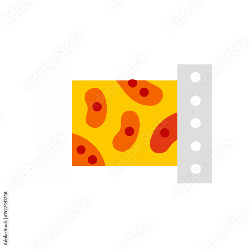 Closeup of Biodegradable Film Surface illustration Isolated