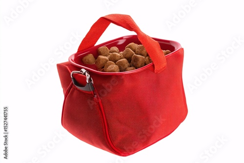 Handy pet treat bag for training, ensuring treats are always within reach during practice sessions.