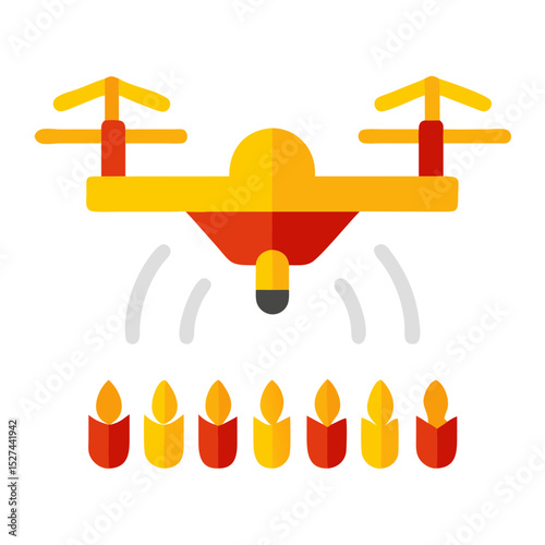 Drone Analyzing Climate Data for Improved Crop Yields Transparent Background