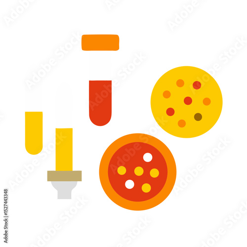 Microplastic Test Kit Components Isolated on White