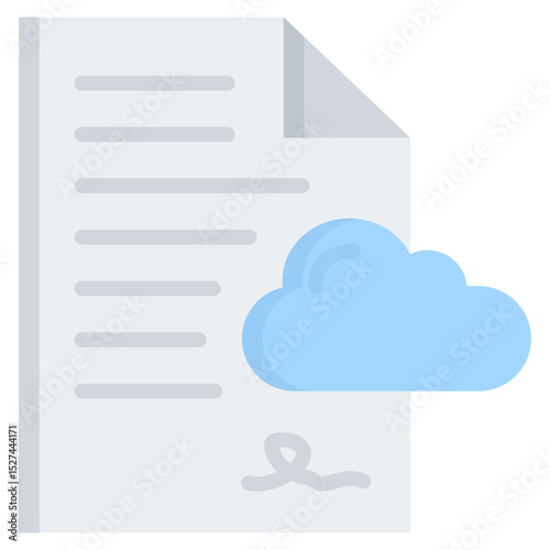 Cloud Contract Icon