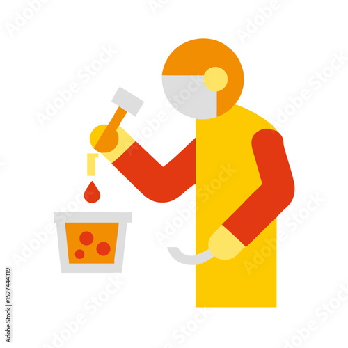 Scientist Collecting Microplastic Samples with Kit Transparent Background