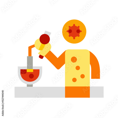 Scientist Conducting Microplastic Research with Kit Transparent Background