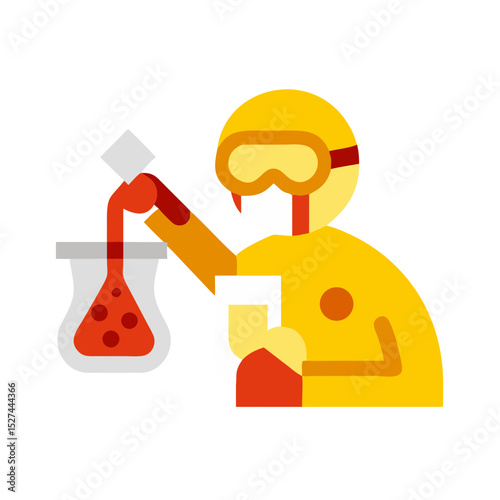 Scientist Investigating Microplastic Contamination with Kit Transparent illustration