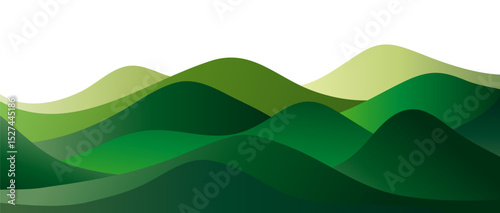 Mountain landscape background. creative minimalist modern art print. mountains, hills and forest. use for print art, poster, cover, banner
