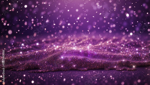Elegant Abstract Purple Glitter Sparkling Background for Festive Occasions