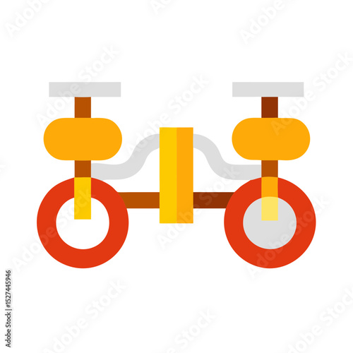 Abstract Bicycle Counter Icon illustration Transparent Background