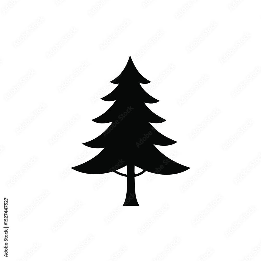 Fototapeta premium christmas tree vector illustration