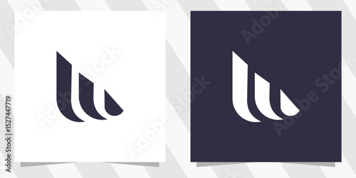 letter w logo design vector