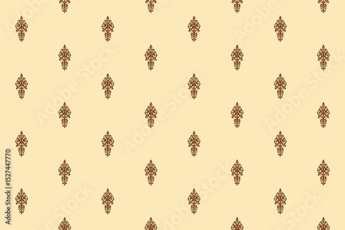 vector seamless pattern with leaves motifs