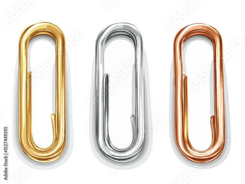 paper clip isolated on white