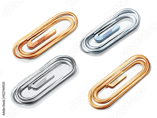 Paper clip vector art