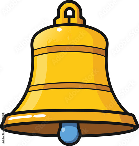 Clean liberty bell vector illustration
