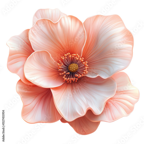 Soft Coral Petal Flower Floral Blossom Beauty Nature s Grace Petals on on transparent background