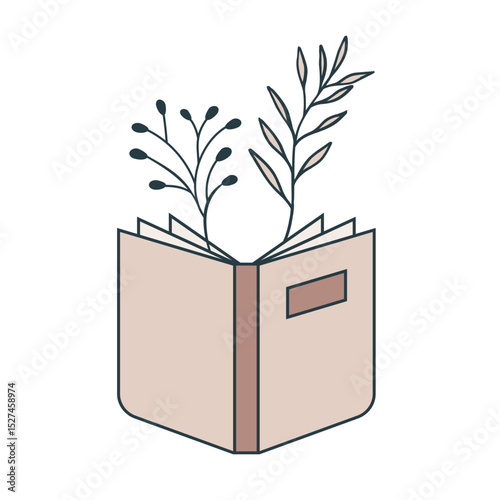 Book stack poster. Literature reading festival. Bookstore event invitation. Textbooks with flowers. Library art. School education. Bookshop market flyer design. Vector library garish brochures set