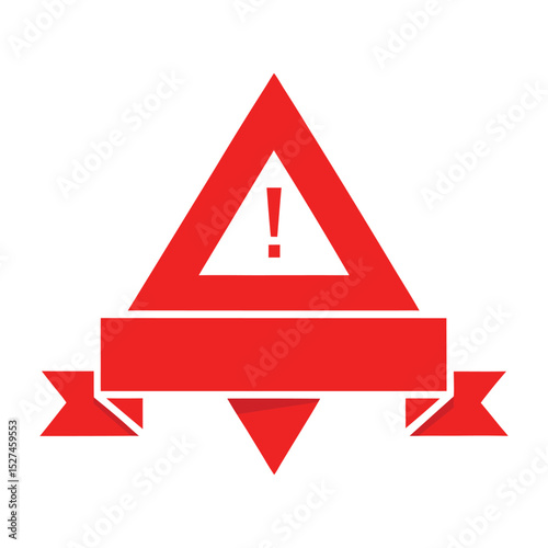Red Alert Banner Design Left Aligned