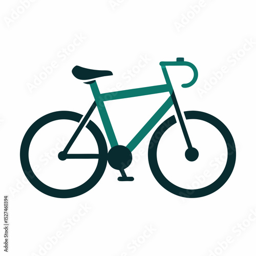 bicycle isolated on white