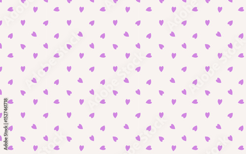 Seamless pattern with cute purple hearts on a light background. Perfect for romantic designs, Valentine's Day, textiles, digital paper, and gift wrap