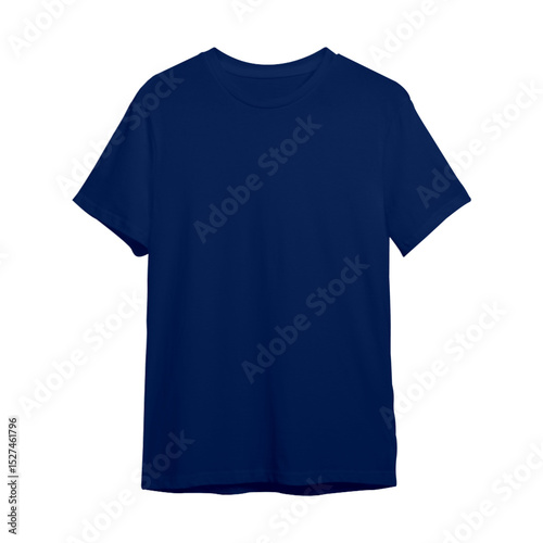 blue t-shirt mockup with transparent background