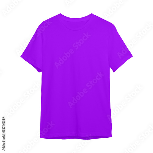 purple t-shirt mockup with transparent background
