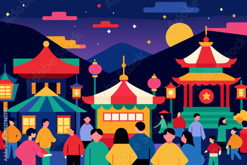Vibrant Night Market A Festive Celebration of Culture and Community