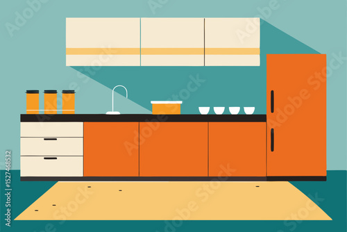 Modern Kitchen Design Cabinets, Appliances, and a Cozy Rug