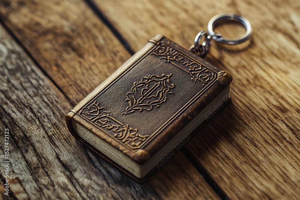 Fototapeta premium keychain with miniature book