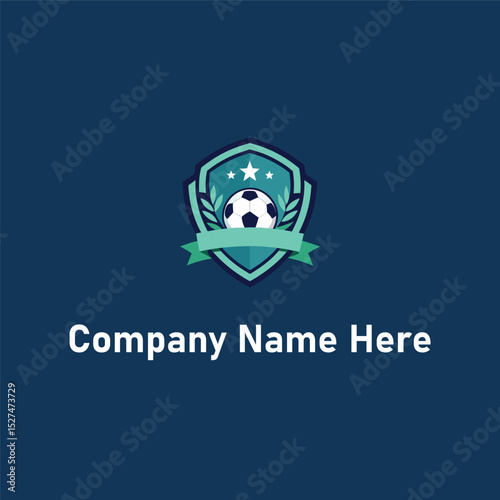 Shield soccer ball logo