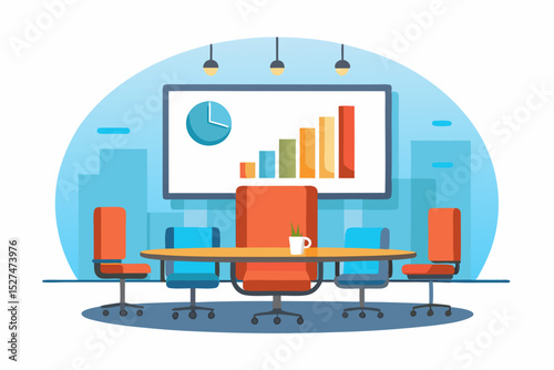 boardroom icon with executive table