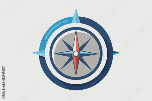 compass icon with north weather arrow