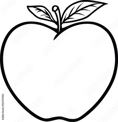 High quality photo of vector apple icon.