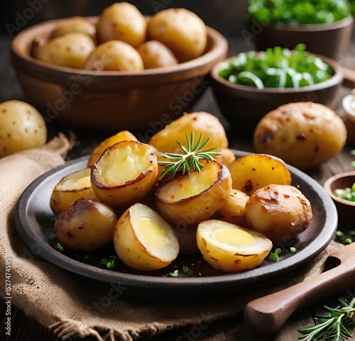 roasted potatoes with rosemary