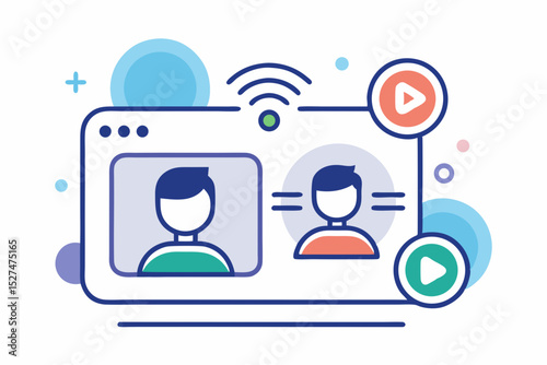 video call with two user profiles