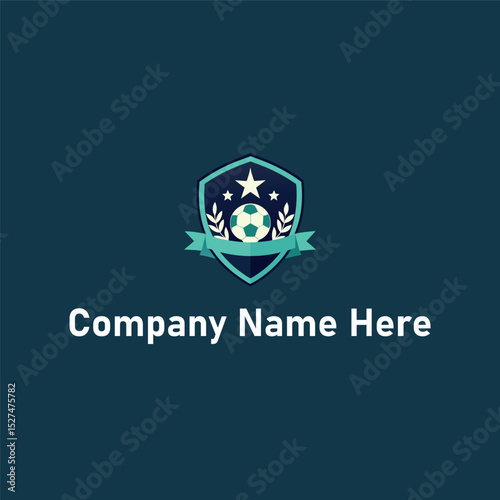 Shield soccer ball logo