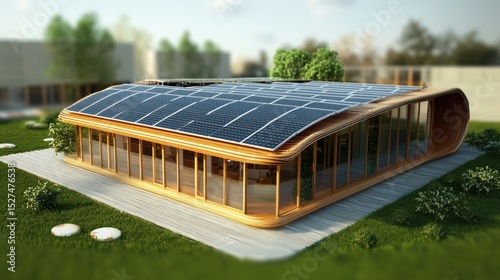 Aerial shot of a sugarcane farm with solar panels, a large water tank, and well-maintained irrigation systems