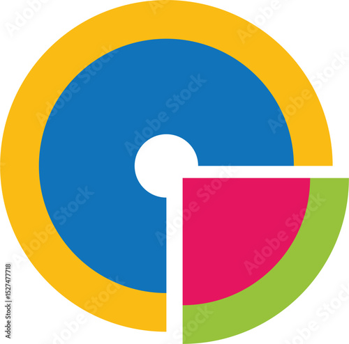 Editable Pie Chart Vector for Business Reports and Infographics