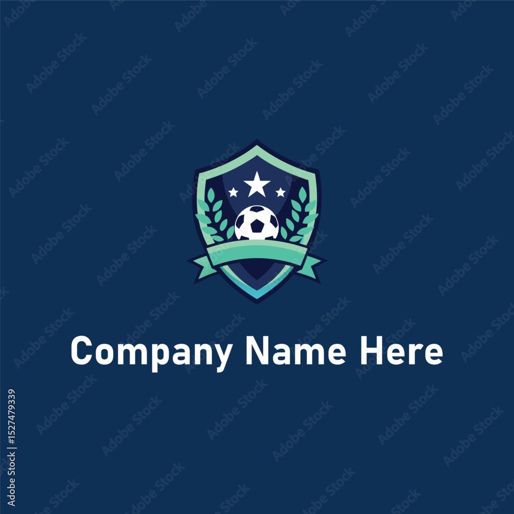 Shield soccer ball logo Shield soccer ball logo